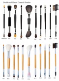Double-end Professional Makeup Brushes